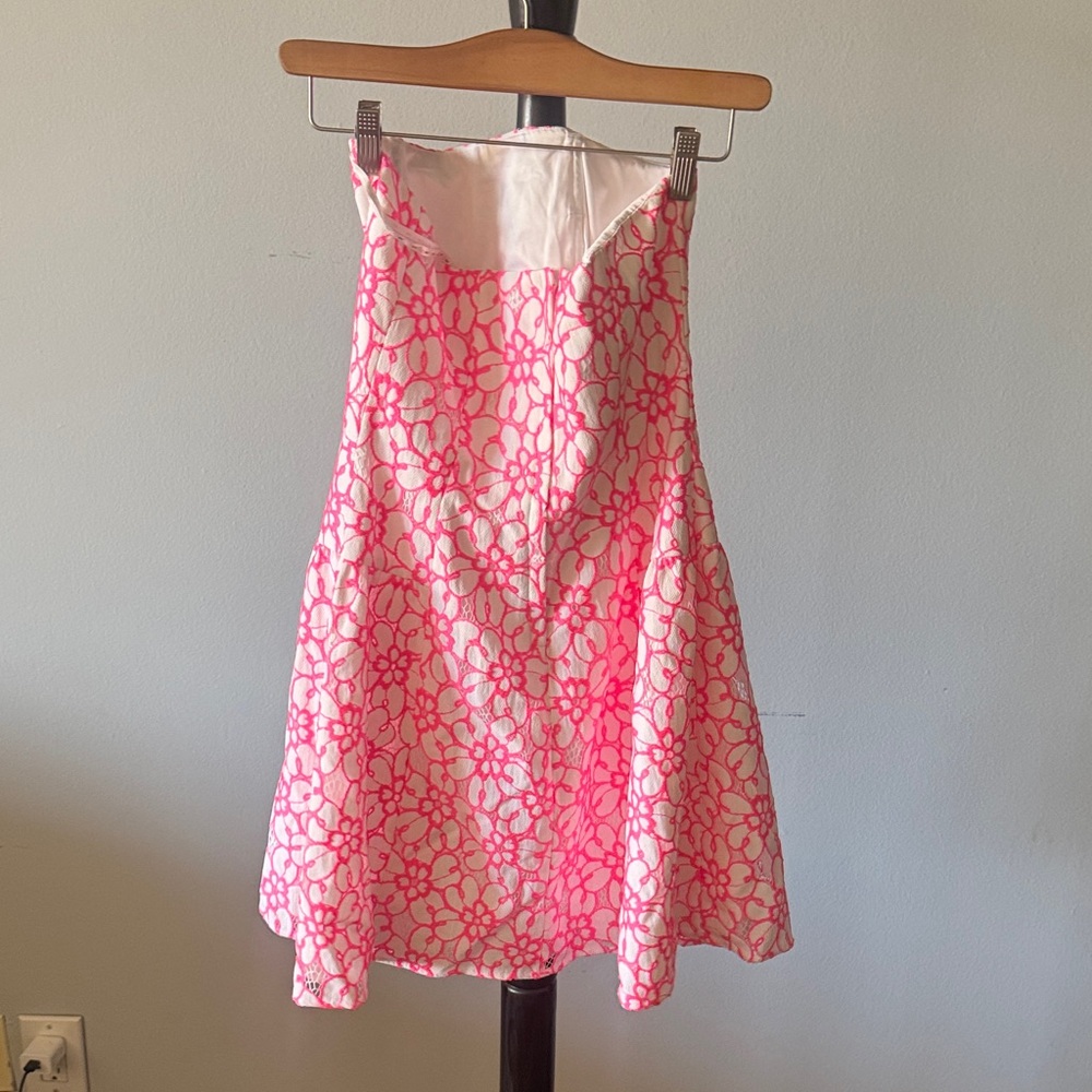 Lilly Pulitzer Strapless Pink Floral Dress - Picture 5 of 5